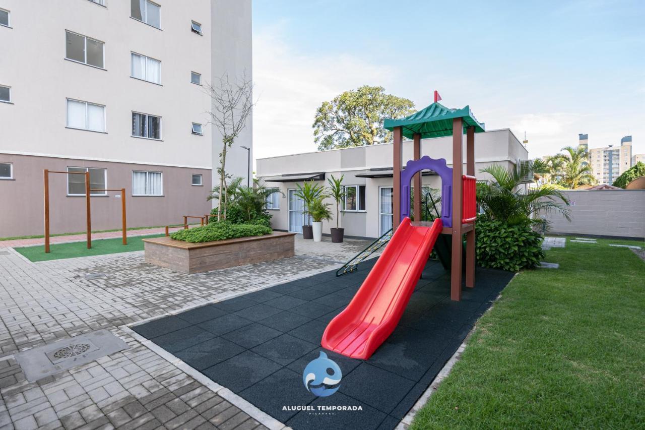 Apartamento Com Vista Mar, Ar-Condicionado, Wi-Fi Condominio Com Piscina, Quadra De Esportes Playground Infantil A 15 Minutos Do Beto Carreiro Piçarras 外观 照片